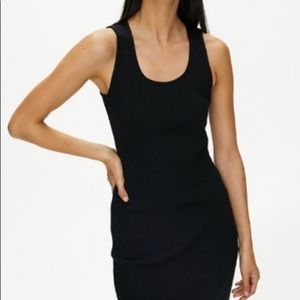 Aritzia Wilfred Murdock - Black Ribbed Tube Dress